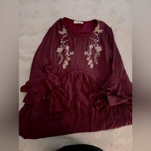 A Beautiful Soul Long Sleeve now ARULA Mini Dress Plus Size